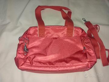 Borsa Kipling corallo traslucida 
