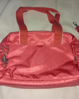 Borsa Kipling corallo traslucida 
