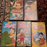 Videocassette VHS cartoni animati