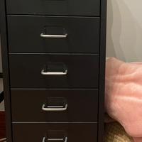 Cassettiera Helmer ikea nera
