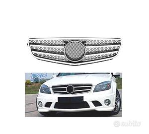 GRIGLIA PER MERCEDES W204 07-11 LOOK AMG CROMO ARG