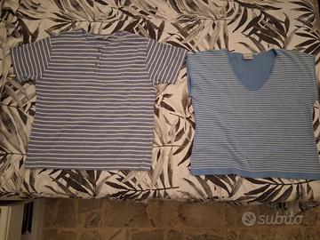 2 Maglie T-Shirt Donna Signora Tg. L Liz Claiborne