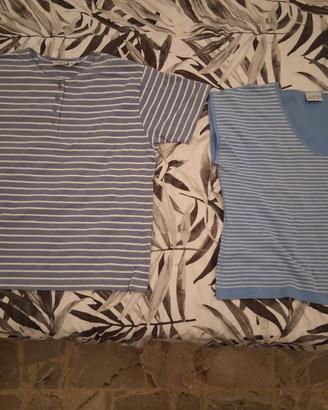 2 Maglie T-Shirt Donna Signora Tg. L Liz Claiborne