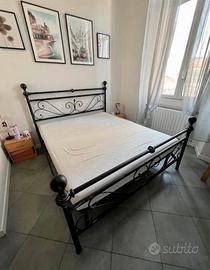 Struttura letto matrimoniale 160x190 ferro battuto