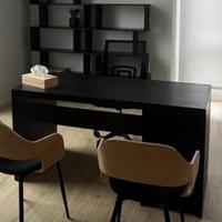 Scrivania ikea malm nero