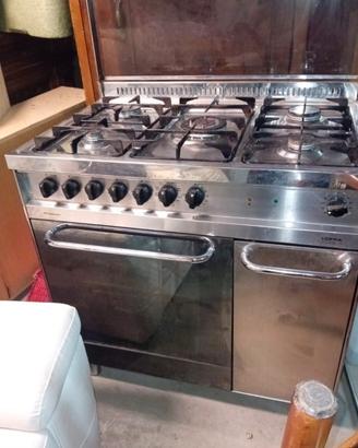 cucina a gas con forno Lofra in acciaio inox