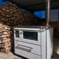 Stufa a legna con forno