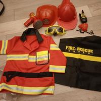 Vestito carnevale pompiere