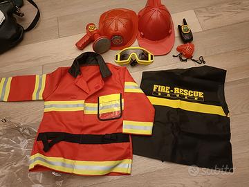 Vestito carnevale pompiere