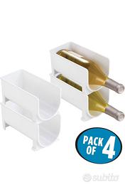 4 Portabottiglie vino in plastica