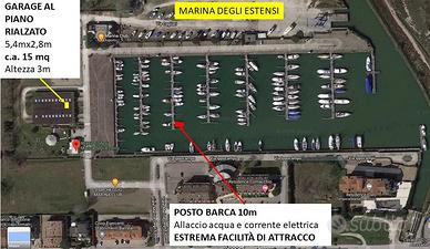Posto barca m 10 Marina degli Estensi