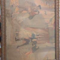 coppia quadri con dipinti realtà spagnole