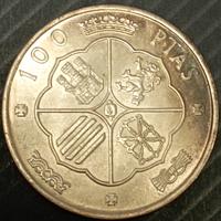 100 Pesetas in argento 1966
