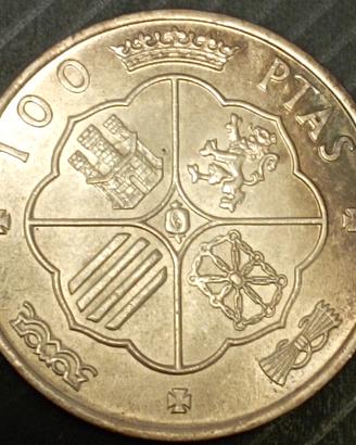 100 Pesetas in argento 1966