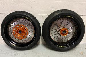 Cerchi 17 Excel Faba motard ktm GOMMATI NUOVI