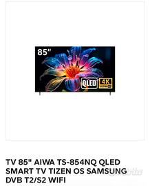 TV 85" AIWA TS-854NQ QLED SMART TV