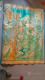Cartina geografica vintage europa