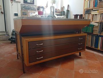 tavolo luminoso , grafica, restauro, tipografia