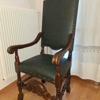 Poltrona Tronetto restaurata