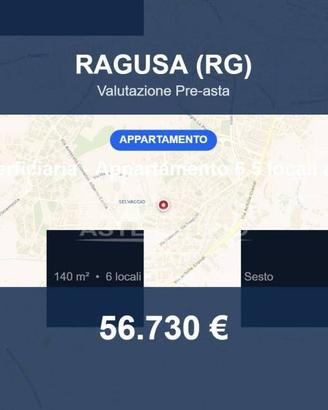 Immobile in asta di 140 m² con box auto a Ragusa