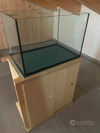 Acquario 96L con mobile e accessori