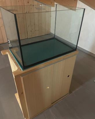 Acquario 96L con mobile e accessori
