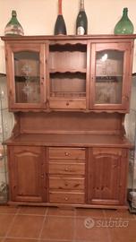 credenza cristalliera rustica 