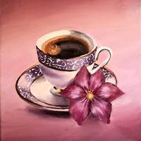 "TRA caffè e petali" quadro