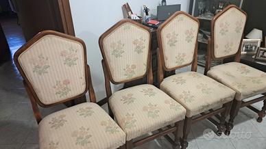 4 sedie in legno 