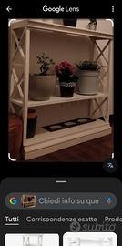 libreria vintage bianca