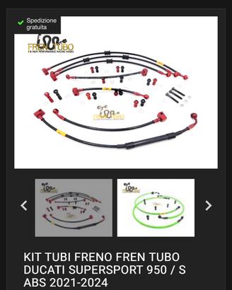 Kit Tubi in treccia Frentubo Ducati Supersport 950