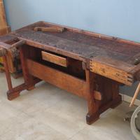 BANCO DA FALEGNAME RESTAURATO ANTICO TAVOLO