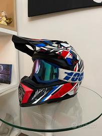 Casco da cross LS2 + maschera cross 100%