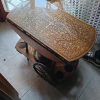 carrello antico per liquori 