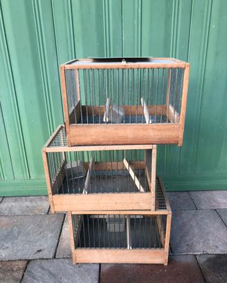 Gabbie per uccelli con sbarre inox