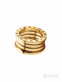 Anello B.zero1 Bulgari 4 fasce in oro giallo 18 kt