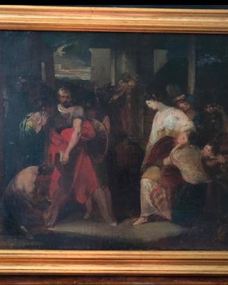 Dipinto olio su tela “ La supplica di Volumnia  e