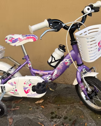 Bici Bambina 12 Pollici con Rotelle