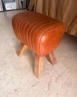 Panca in vera pelle imbottita maison du monde