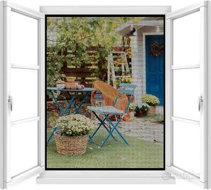 2 Pezzi Zanzariera per Finestra, 150 x 180 cm