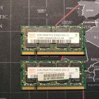 RAM Hynix 4GB DDR2 667MHz (2x2GB)  per Notebook