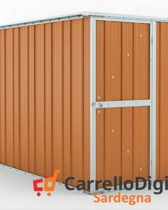 deposito attrezzi giardino 175x307 legno chiaro
