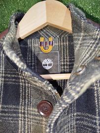 Giacca cappotto Timberland taglia L scozzese verde