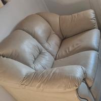 Divano 2 posti ecopelle beige