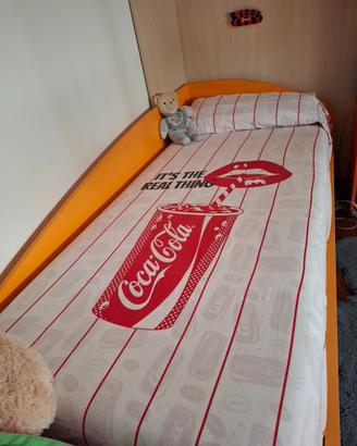 letto singolo con materasso 
