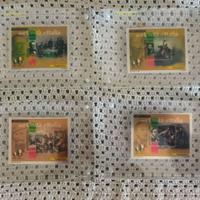 set protagonisti d'italia su foglia d'argento