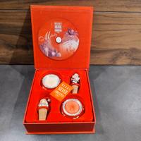 Bagutta CD+2 Tappi Babbo Natale+2candele Argento