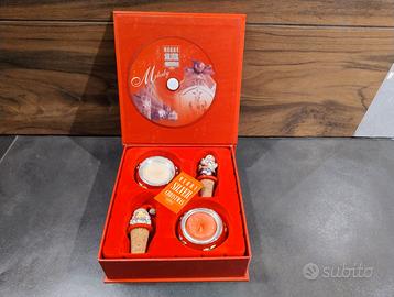 Bagutta CD+2 Tappi Babbo Natale+2candele Argento