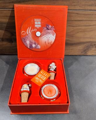 Bagutta CD+2 Tappi Babbo Natale+2candele Argento