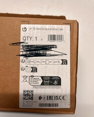 HP TB 280W G4 Dock wCombo Cable